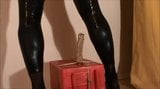 Wet Look Stocking Dildo Games snapshot 2