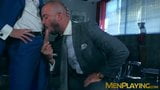 Office workers Bruno Max and Robbie Rojo anal fucking rough snapshot 10