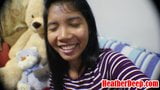 10 Weeks Pregnant Thai Teen Heather Deep gives blowjob snapshot 3