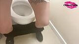 Classy Filth pissing in public toilets snapshot 2