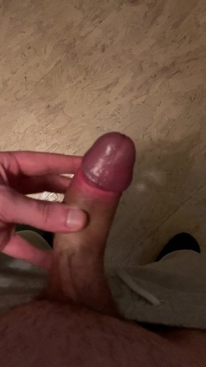 Wanking my hard dick