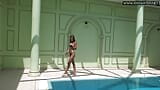 Hungarian tiny pornstar Tiffany Tatum swimming naked snapshot 1