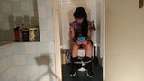 Sexy goth teen pees while playing with her phone pt1 HD snapshot 11