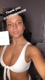 Jade Chynoweth  hotselfie in white bikini snapshot 1