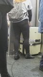 A THICK Asian on the CTA train snapshot 4