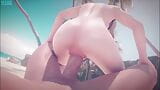 D.Va Taking A Big Creampie In Her Ass At The Beach snapshot 1