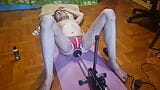 Guy stretches his ass with sex machine at home real snapshot 5