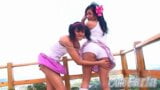 लैटिना लेस्बियन किशोर नग्न हो जाते हैं snapshot 3