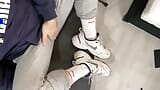 Dirty White Puma Socks, Nike Sneakers snapshot 3