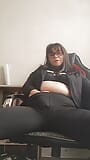 hot secretary.  provokes colleagues and masturbates in the office snapshot 4
