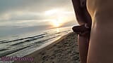 Dick flash - A girl caught me jerking off in public beach and help me cum 2 - MissCreamy snapshot 13