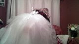 Tink Toll wedding gown smoking snapshot 1