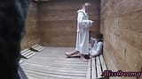 Dick Flash - I Pull Out My Cock in Front of a Teen Girl in the Sauna and She Helps Me Cum - Risk of Getting Caught snapshot 13