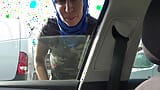 Algerian prostitute with a client in her car in a suburb of Marseille snapshot 2