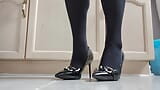 New Heels & Pantyhose cum snapshot 2