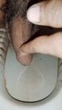 Indian boy long peeing with closeup uncut cock snapshot 1