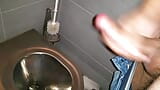 Huge cum shot in public toillete Austria highway rest area. Sperm all over the place snapshot 6