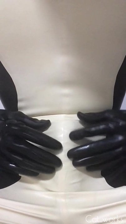Catsuit Handjob Wearing Latex Sheath Inside Gay Porn E6 XHamster