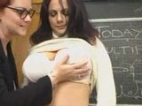 2 big boobed women fuck in classromm snapshot 2