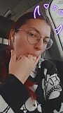 Snapchat hoe public Car masturbation snapshot 12