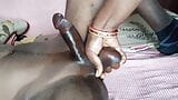 Handjob ball pressing ball Streching helping handjob panis milking wife handjob husband's panis milking snapshot 8