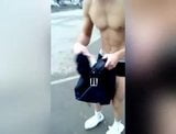 Hot Russian guy strips down in public snapshot 5