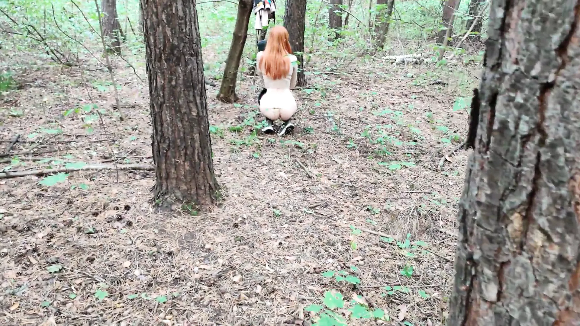 beautiful chick caught in the woods | xHamster