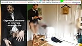 EDGEWORTH JOHNSTONE цензуре в костюме, одевается для работы и мастурбирует в любительском видео snapshot 16