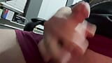 Stroking my hard lil cock and cumming snapshot 4