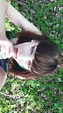 Teen girl blowjob in nature snapshot 10