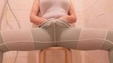 Peeing through my yoga pants after I orgasm snapshot 3