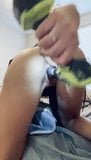 Cute blonde with drill dildo snapshot 9