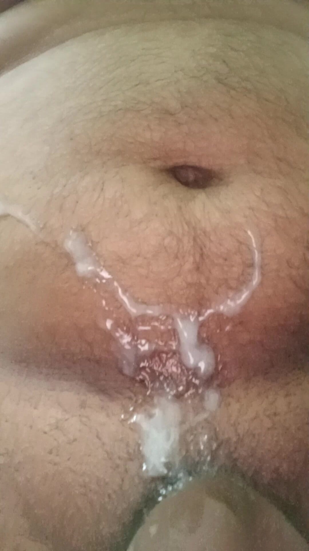 Masturbation, mit großer kugel, fertig gemachter sperma auf dem bauch snapshot 1
