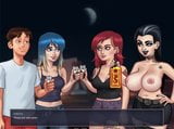 Summertime Saga - Naked party on the roof (Pt.21) snapshot 12