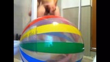 Shower wet inflatable ball humping  snapshot 1