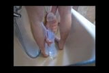 bathtub fist bad dragon deep dildo cum snapshot 3