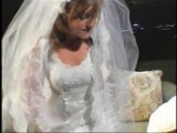 Sexy cock sucking chick in wedding gown getting anally fucked and face creamed snapshot 2