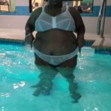 Wife in motel pool 2021 snapshot 4