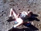 Amareur milf masturbates outdoors and enjoys quick suck snapshot 6