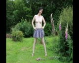 miniskirt outdoors in the garden snapshot 14