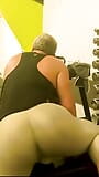 Bulging white Arroyman tights at the gym snapshot 9
