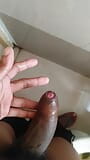 Indian boy hard massaging and masturbating his big cock snapshot 8