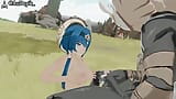 Candace X Hilichurls - AssDepik - Blue Hair Color Edit Smixix snapshot 3