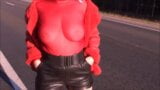 RedRoseRus-My big ass in leather shorts snapshot 10