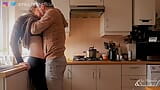 Kitchen make out with kissing & fingering - sensual teasing stepsister snapshot 16