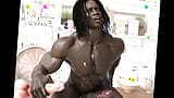 Afrikaanse homo-bodybuilder met monsterlul NTOME neukt Ons model Blackflag snapshot 7