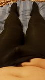 Cumming through opaque black tights snapshot 4