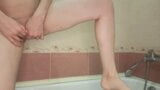 Milf filmed pussy masturbation in bathtub for lover while husband sleeps snapshot 7