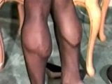 Strong Calf Muscles and Thighs in Pantyhose snapshot 8