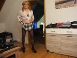 Schoolgirl Michelle gets embarrassed presenting herself snapshot 2